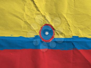 abstract COLOMBIA flag or banner