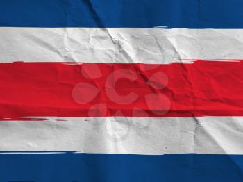 abstract COSTA RICA flag or banner
