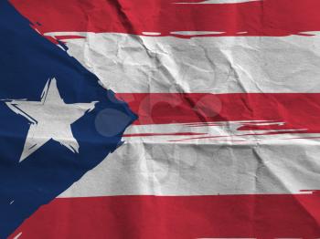 Grunge PUERTO RICO flag or banner