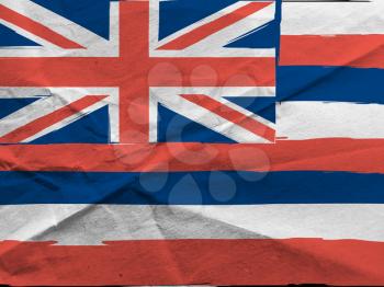 abstract HAWAIIAN flag or banner