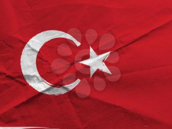 Grunge TURKEY flag or banner