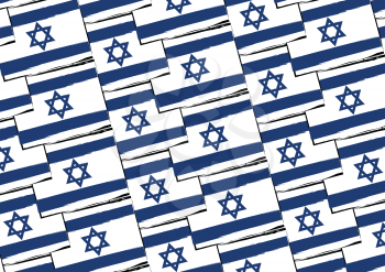 abstract ISRAEL flag or banner vector illustration