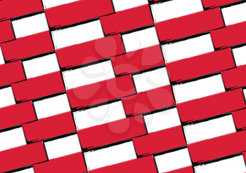 Grunge POLAND flag or banner vector illustration