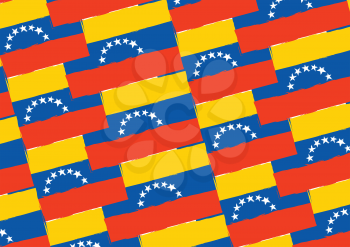 abstract VENEZUELA flag or banner vector illustration
