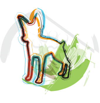 Dog, vector illustration