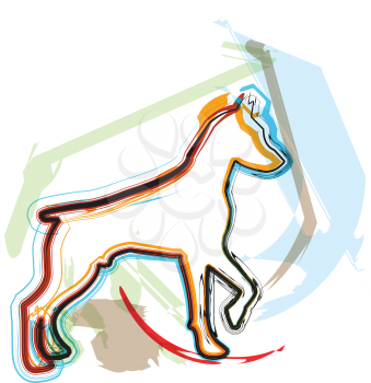 Dog, vector illustration