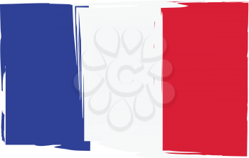 Grunge FRANCE flag or banner vector illustration