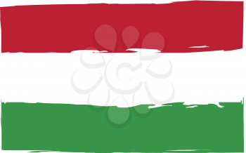 Grunge HUNGARY flag or banner vector illustration