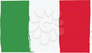 Grunge ITALY flag or banner vector illustration