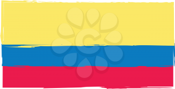 abstract ECUADORIAN flag or banner vector illustration