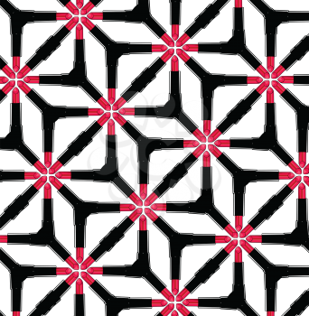 Vector seamless pattern with lipsticks vector illustration
