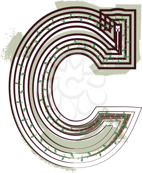 Letter C  Eco Logo Icon Design - Vector Illustration