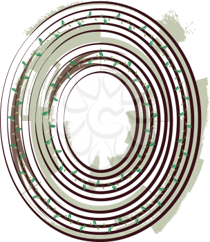 Letter O  Eco Logo Icon Design - Vector Illustration