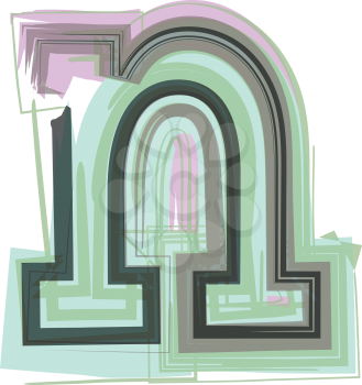 Letter n - Logo Icon Design - Vector Illustration