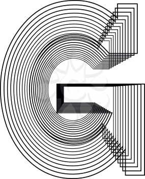 Letter G  Line Logo Icon Design - Vector Illustration