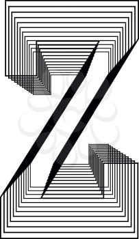 Letter Z  Line Logo Icon Design - Vector Illustration