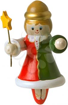 Royalty Free Photo of a Wooden Christmas Figurine