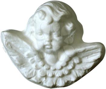 Royalty Free Photo of a Decorative Angel Face Wall Plaque