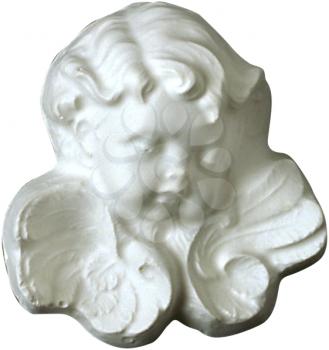 Royalty Free Photo of a Decorative Angel Head Wall Plaque 