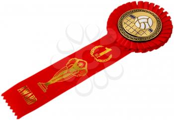 Royalty Free Photo of a First Place Volleyball Ribbon 