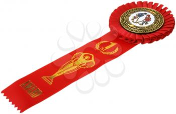 Royalty Free Photo of a First Place Hockey Ribbon 