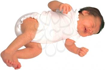 Royalty Free Photo of an Infant Crying 