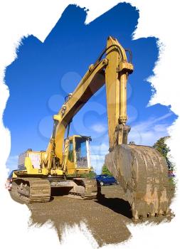 Royalty Free Photo of a Backhoe