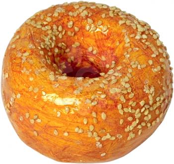 Royalty Free Photo of a Sesame Bagel
