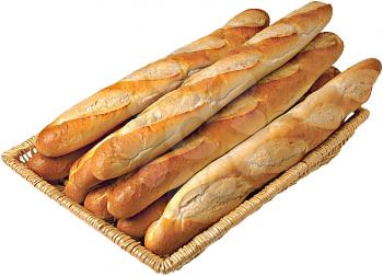 Royalty Free Photo of a Stack of Baguettes