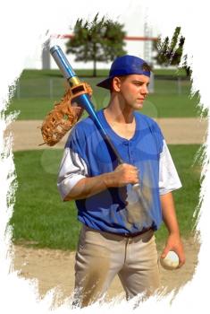 Royalty Free Photo of a Baseball player