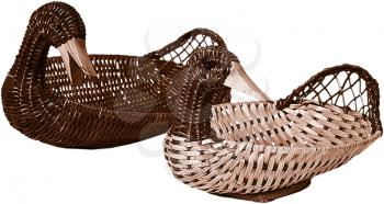 Royalty Free Photo of a Pair of Duck Baskets
