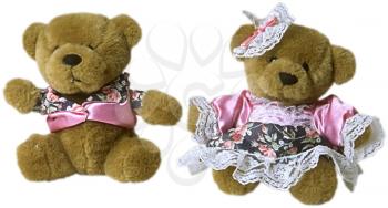Royalty Free Photo of a Pair of Teddy Bears