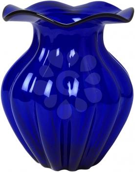 Royalty Free Photo of a Bright Blue Vase