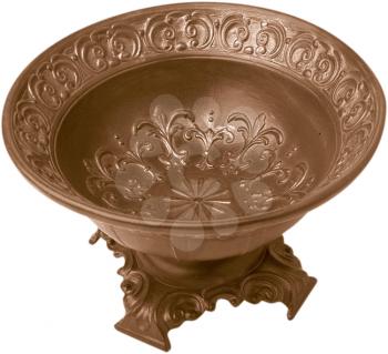 Royalty Free Photo of a Large Brass Bowl