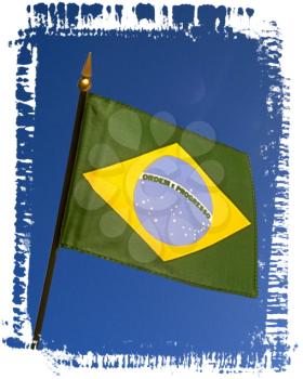 Royalty Free Photo of a the Flag of Brazil