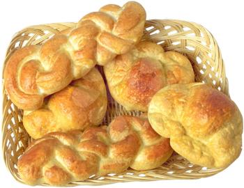 Royalty Free Photo of a Basket of Rolls