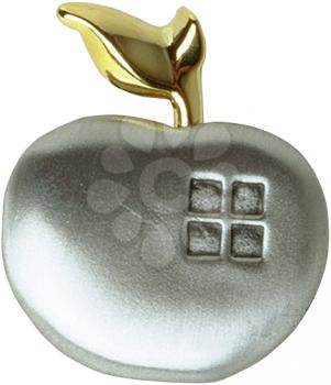Royalty Free Photo of an Apple Brooch