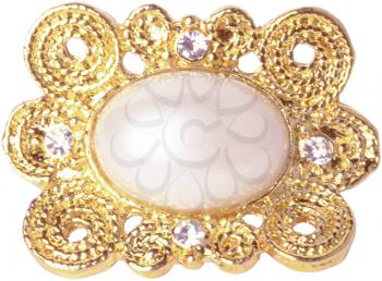 Royalty Free Photo of a Pearl Brooch