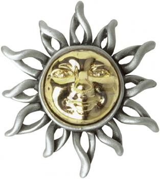 Royalty Free Photo of a Sun Brooch