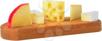 Royalty Free Photo of a Tray of Cheese