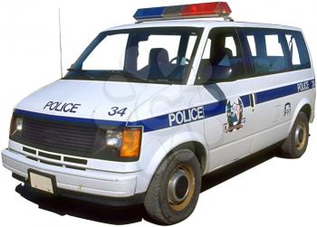 Royalty Free Photo of a Police Van
