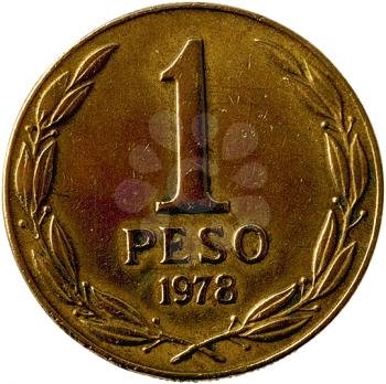 Royalty Free Photo of a Single Mexican Peso