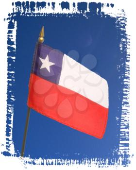 Royalty Free Photo of a Flag from Chili