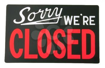 Royalty Free Photo of a Closed Sign