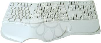 Royalty Free Photo of a White Computer Keyboard