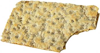 Royalty Free Photo of a Half Eaten Cracker