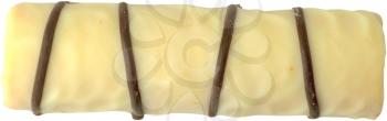 Royalty Free Photo of a Rectangle White Chocolate Cookie