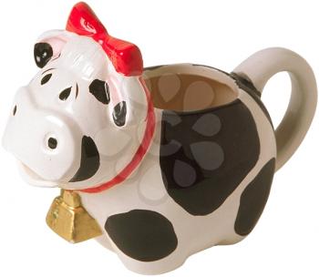 Royalty Free Photo of a Ceramic Cow Creamer