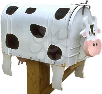 Royalty Free Photo of a Cow Mailbox