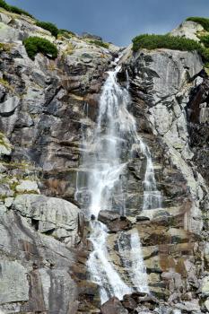 The Skok waterfall in High Tatras mountain in Slovakia.